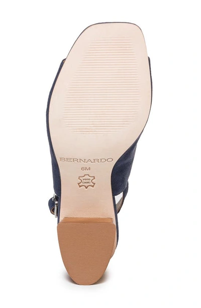 Shop Bernardo Footwear Lainey Slingback Sandal In Navy