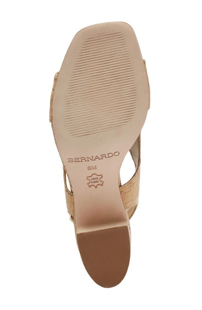Shop Bernardo Footwear Bedford Slingback Pump In Cork/ Gold Fleck