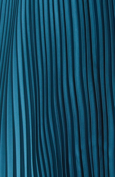 Lulus Got The Glam Pleated Gown In Teal