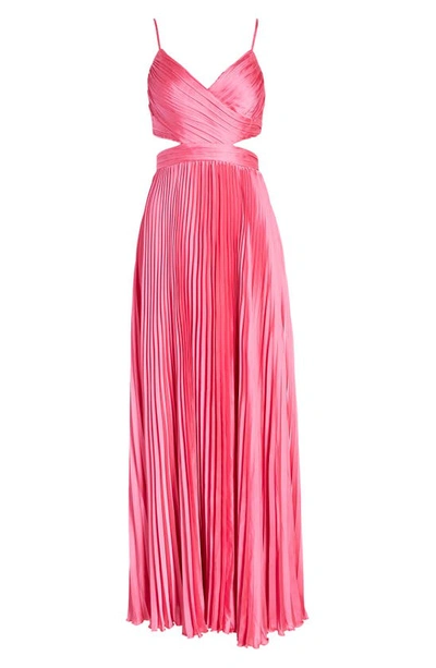 Shop Lulus Got The Glam Pleated Gown In Pink