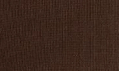House Of Cb Nereida Rib Flare Pants In Chocolate Brown