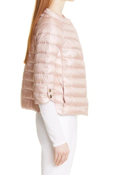 Herno Elsa Iconico Ultralight Water Repellent Down Puffer Jacket In 4011 Pale Pink
