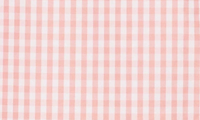 Shop 1.state Gingham Bubble Sleeve Dress In Rose Linen