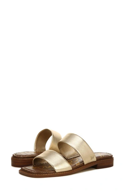 Shop Sam Edelman Haydee Sandal In Gold Leaf