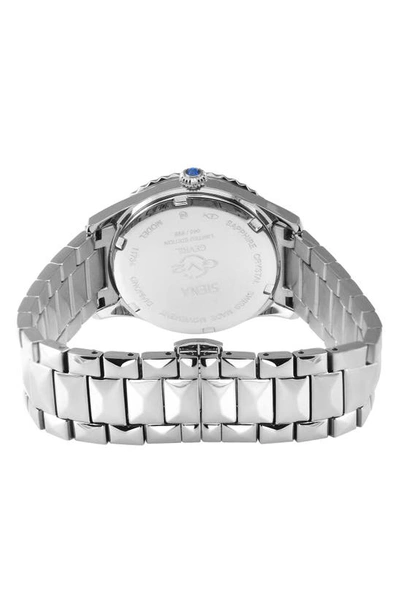 Shop Gv2 Siena Swiss Quartz Diamond Embellished Bracelet Watch In Silver