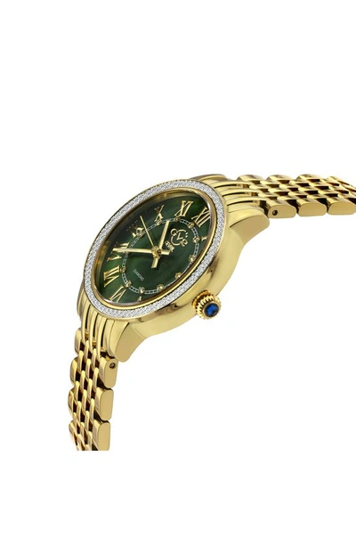 Gv2 Astor Iii Diamond Swiss Bracelet Watch, 34mm In Gold