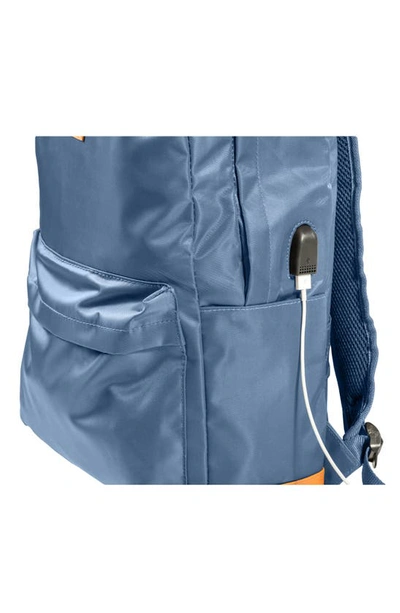 Champs Water Resistant Nylon Backpack In Navy