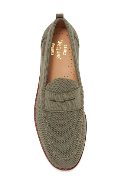 Shop G.h.bass Larson Penny Loafer In Army Green