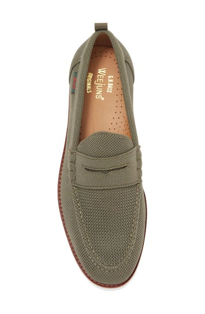 G.h.bass Larson Penny Loafer In Army Green