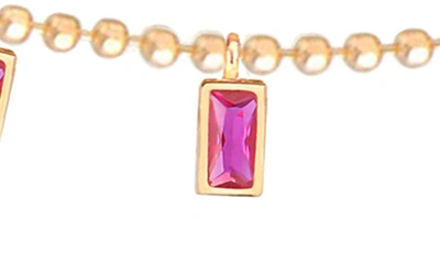 Shop Gabi Rielle Petal Cz Station Necklace In Gold