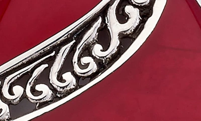 Samuel B. Samuel B Silver Coral Pendant In Red