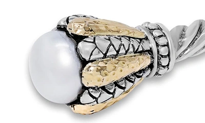 Samuel B. Twisted Cable Bracelet In White