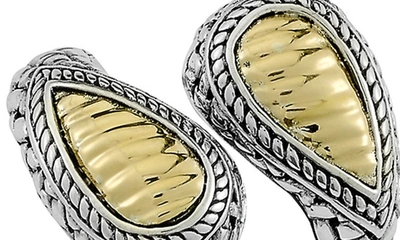 Samuel B. 18k & Silver Bypass Ring In Silver And Gold