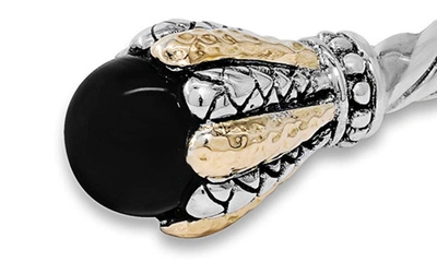 Samuel B. Twisted Cable Bracelet In Black