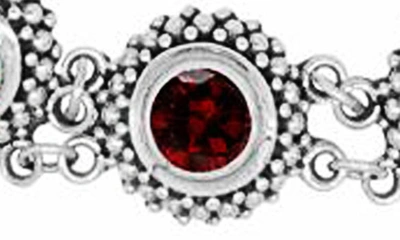 Shop Samuel B. Round Stone Station Bracelet In Red