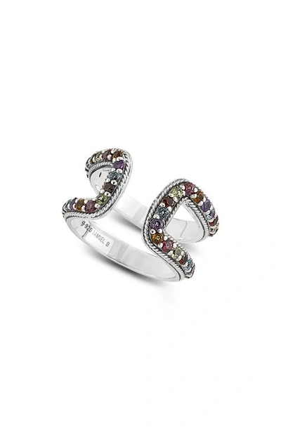 Shop Samuel B. Double Multi Stone Band Ring