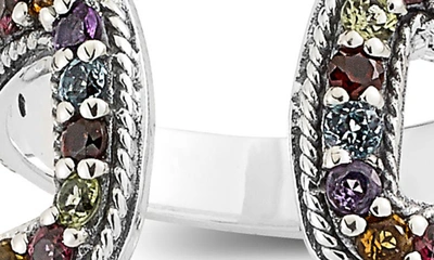 Samuel B. Double Multi Stone Band Ring In Multi