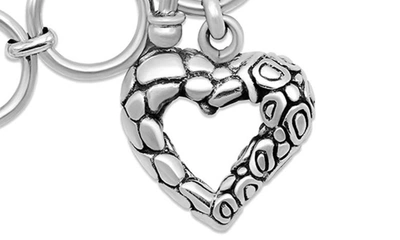 Shop Samuel B. Tulang Naga Sterling Silver Heart Charm Toggle Bracelet
