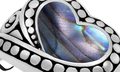 Samuel B. Heart Ring In Blue/ Green