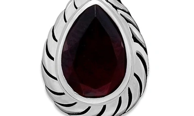 Samuel B. Pear Cut Drop Earrings In Red