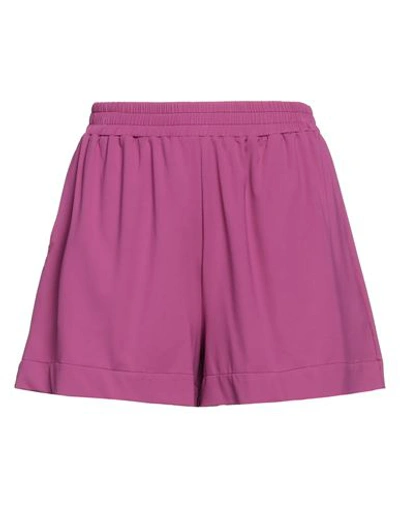 Shop Fisico Woman Shorts & Bermuda Shorts Mauve Size M Polyamide, Elastane In Purple