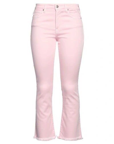 Shop 2w2m Woman Jeans Pink Size 27 Cotton, Elastomultiester, Elastane