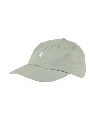 Shop Norse Projects Man Hat Sage Green Size Onesize Cotton