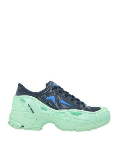 Shop Raf Simons Man Sneakers Navy Blue Size 8 Textile Fibers