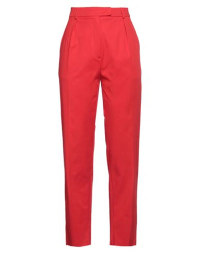 Shop Max Mara Studio Woman Pants Red Size 8 Cotton, Elastane