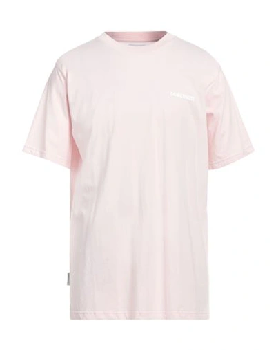 Shop Family First Milano Man T-shirt Light Pink Size L Cotton