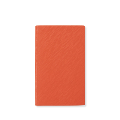 Shop Smythson Panama Notebook In Orange