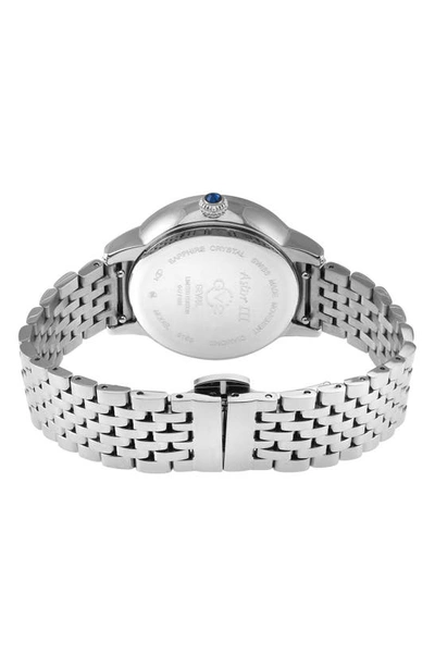 Shop Gv2 Astor Iii Diamond Swiss Bracelet Watch, 34mm In Silver