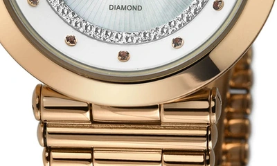 Shop Gv2 Burano Diamond Swiss Bracelet Watch, 34mm In Rose Gold