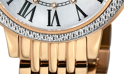 Shop Gv2 Astor Iii Diamond Swiss Bracelet Watch, 34mm In Rose Gold