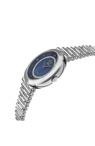 Shop Gv2 Burano Diamond Swiss Bracelet Watch, 34mm In Silver