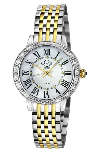 Shop Gv2 Astor Iii Diamond Swiss Bracelet Watch, 34mm In Two Tone