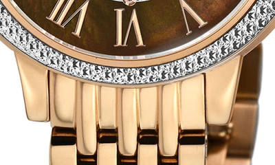 Gv2 Astor Iii Diamond Swiss Bracelet Watch, 34mm In Rose Gold