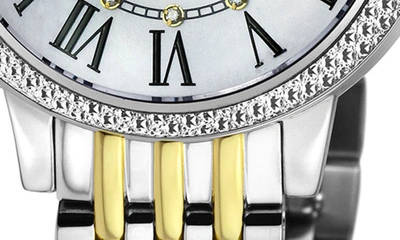 Shop Gv2 Astor Iii Diamond Swiss Bracelet Watch, 34mm In Two Tone