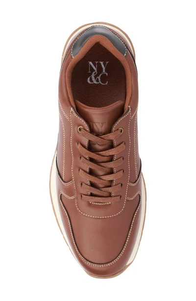 New York And Company Haskel Low Top Sneaker In Brown