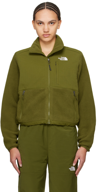 Shop The North Face Khaki Denali Jacket In Pib Forest Olive