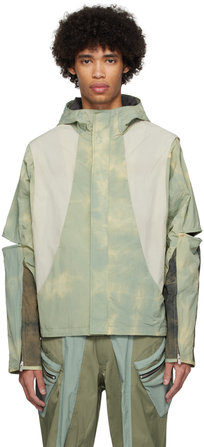 Shop Fffpostalservice Green Storm V1 Jacket In Multi