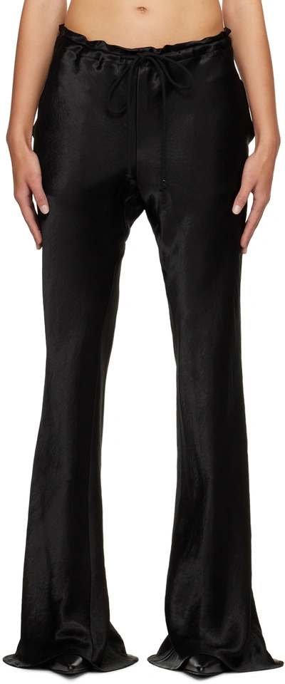 Shop Song For The Mute Black Flared Trousers