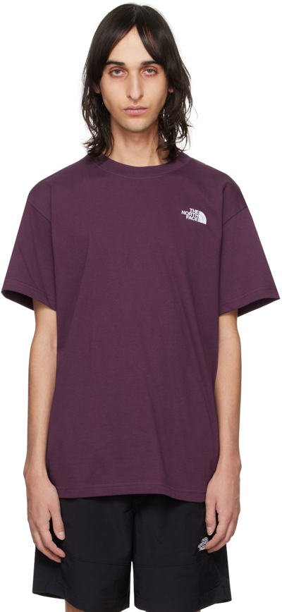 Shop The North Face Purple Evolution T-shirt In V6v Blk Currant Purp