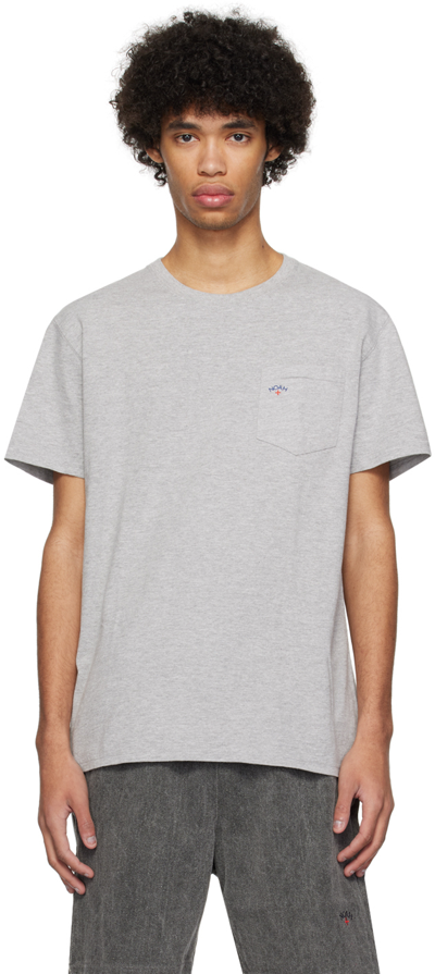 Shop Noah Gray Pocket T-shirt In Grey