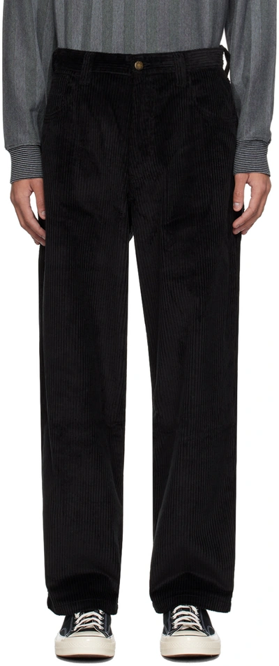 Shop Noah Black Five-pocket Trousers