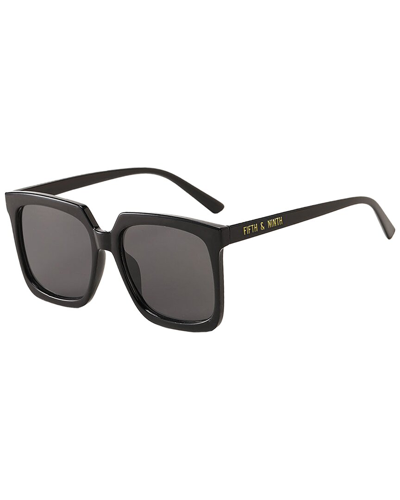 Shop Fifth & Ninth Women's Roma 55mm Sunglasses In Black