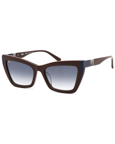 Shop Mcm Women's 722slb 54mm Sunglasses In Blue
