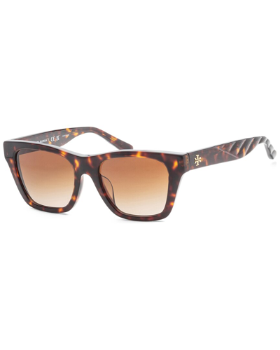 Shop Tory Burch Women's Ty7181u 52mm Sunglasses In Brown