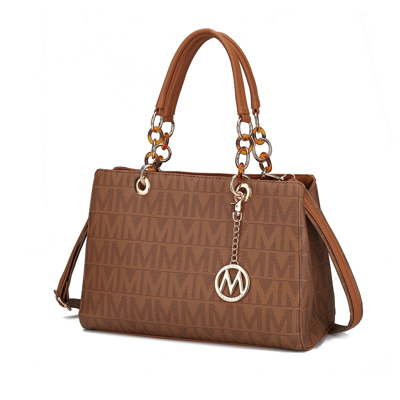 Shop Mkf Collection By Mia K Sirna M Signature Tote Bag In Brown