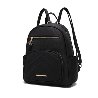 Shop Mkf Collection By Mia K Romana Vegan Leather Women's Backpack In Black